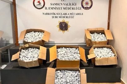 Samsun’da 273 bin 300 uyuşturucu hap ele geçirildi
