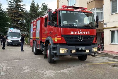 Bolu’da elektrik panosu yangını: "Dumandan aşağıya inemedik"
