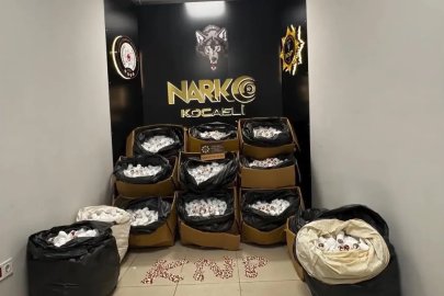 Kocaeli’de 338 bin sentetik ecza hapı ele geçirildi
