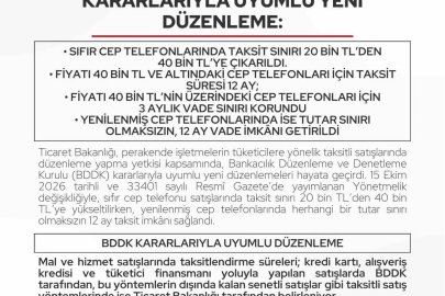 Ticaret Bakanlığı’ndan cep telefonu taksitlerine yeni düzenleme
