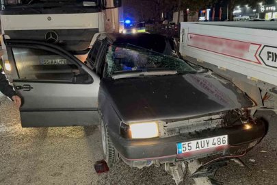 Samsun’da 4 araçlı zincirleme kaza: Anne ve oğlu yaralandı
