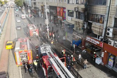 İşyerinde çıkan yangın söndürüldü
