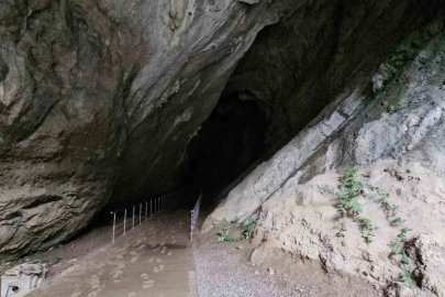 Şiddetli yağış Gökgöl Mağarası’nı su ve çamurla doldurdu
