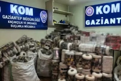 Gaziantep’te 14 bin paket kaçak sigara ele geçirildi: 1 gözaltı
