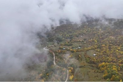 Karabük’te sonbahar renkleri ve sis görsel şölen oluşturdu
