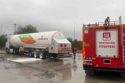 LPG yüklü tırda yangın
