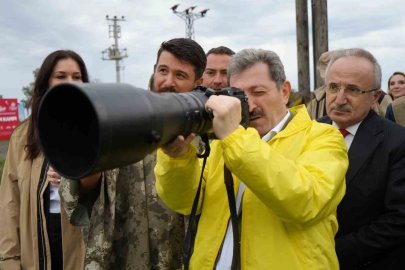 Kuş fotoğrafçıları, nadir türleri Samsun’da gözlemliyor
