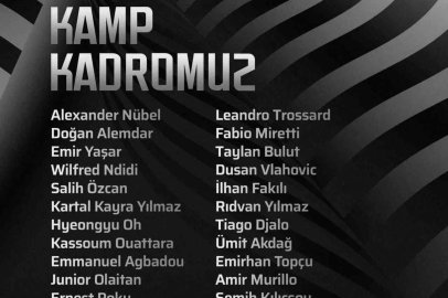 Beşiktaş’ın, Trabzonspor maçı kamp kadrosu belli oldu
