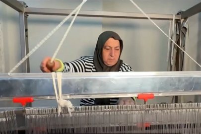 Kemaliye'nin asırlık dokuma geleneği Gazenne kumaşıyla yaşatılıyor