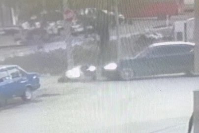 Edirne’de motosiklet kazası kamerada
