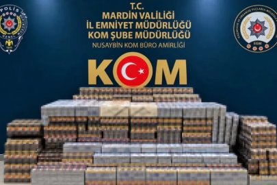 Mardin’de 22 bin 50 paket kaçak sigara ele geçirildi
