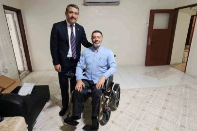 Engelli vatandaş istedi, MHP Diyarbakır İl Başkanı Özcoşkun anında yerine getirdi
